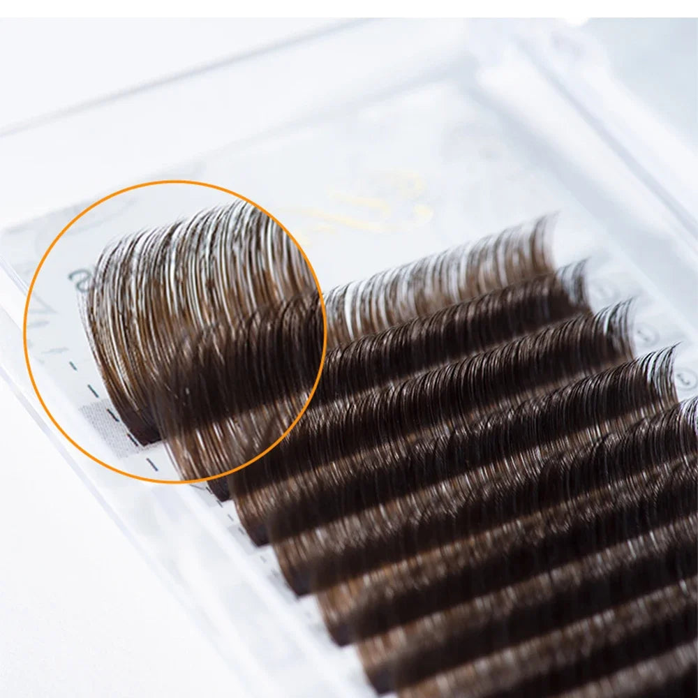 Yelix Camellia – Cils Easy Fan Brun Naturel, Volume Russe - Blinksy